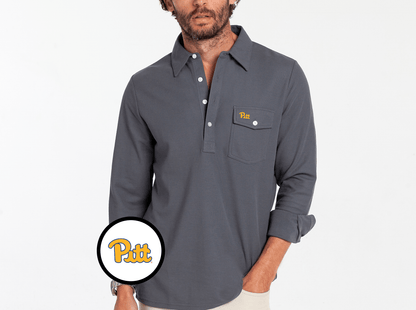 Pitt - Long Sleeve Players Shirt - Pitt - Blue Steel