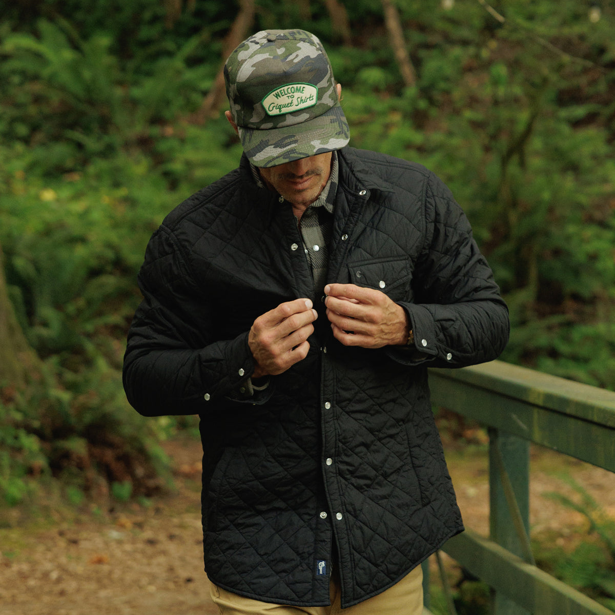 Throwback Hat - Parks Patch - Cotton Camo