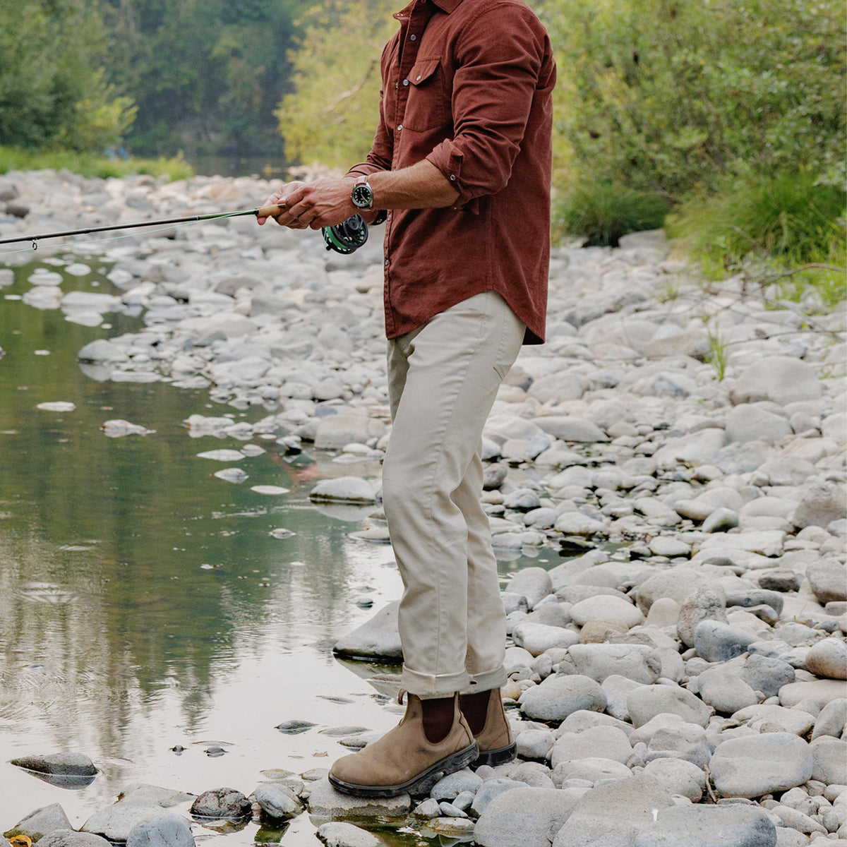 Comfort Canvas Pants - Granite