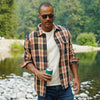 Heavy Twill Shacket - Navy Multi Plaid