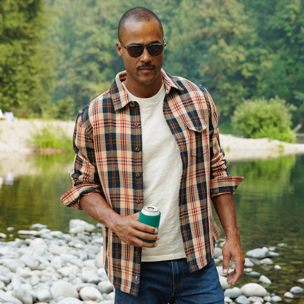 Heavy Twill Shacket Multi Plaid