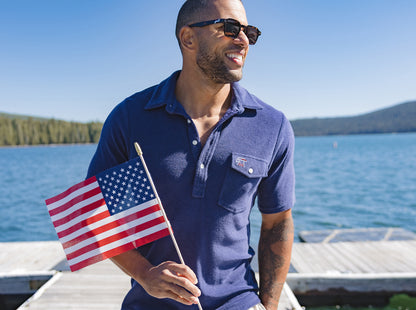 Limited Edition Terrycloth Players Shirt - Eagle - Navy
