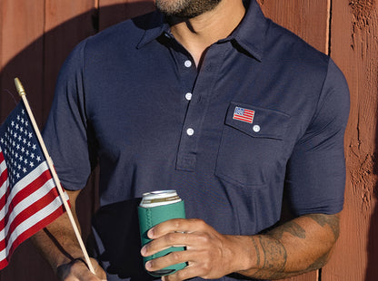 Limited Edition Players Shirt - American Flag - Navy