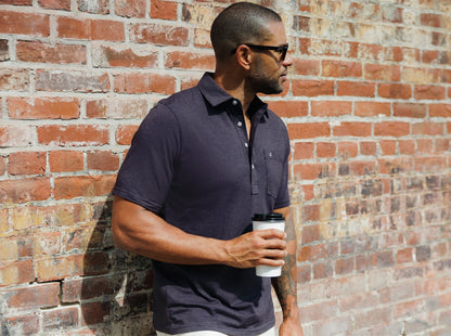 Top-Shelf Players Shirt - Graphite Microstripe