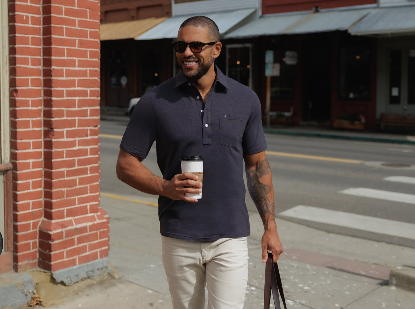 Top-Shelf Players Shirt - Graphite Microstripe