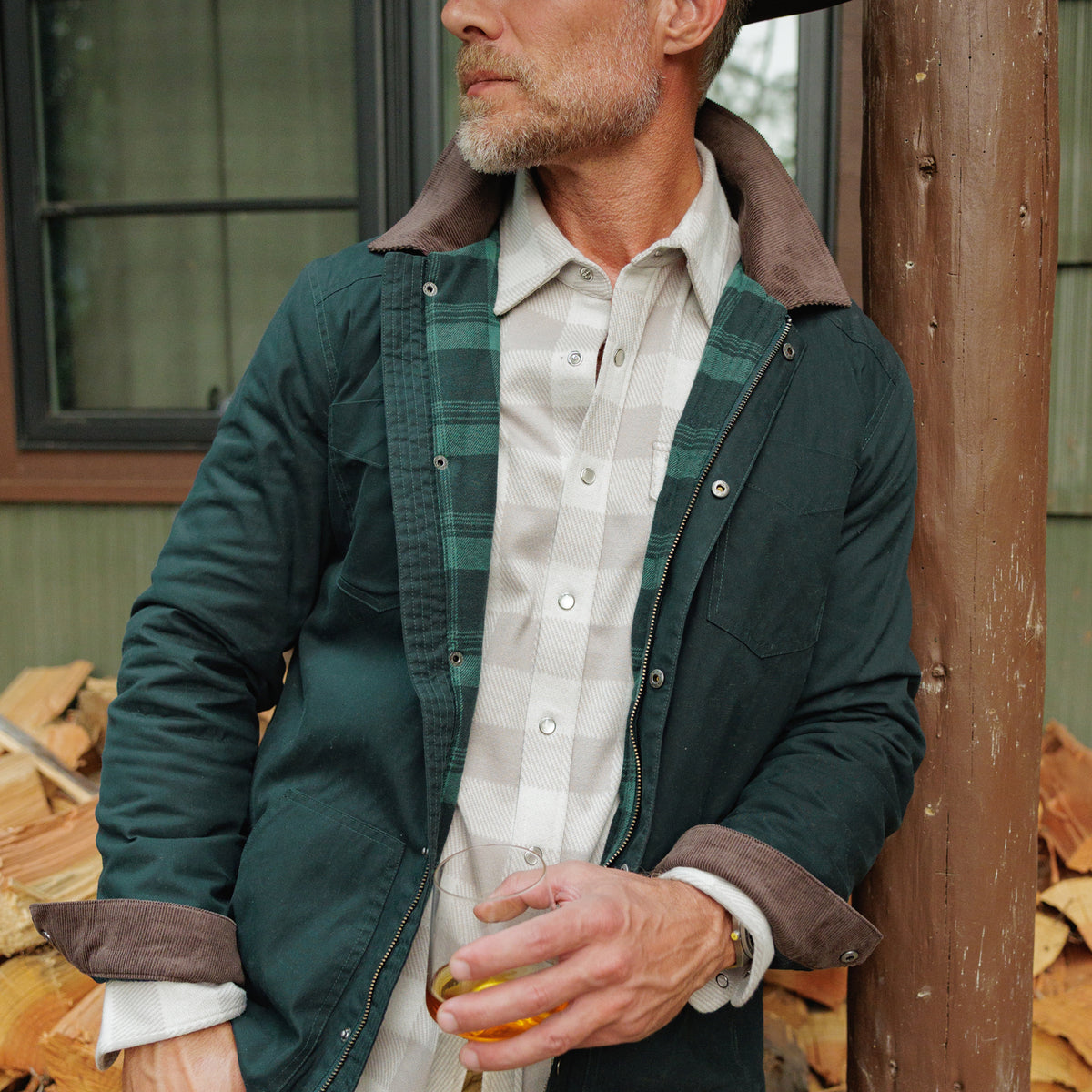 Waxed Ranch Jacket - Dark Forest