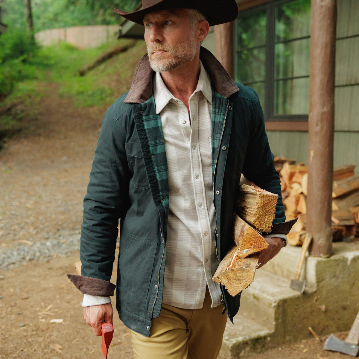 Waxed Ranch Jacket - Dark Forest
