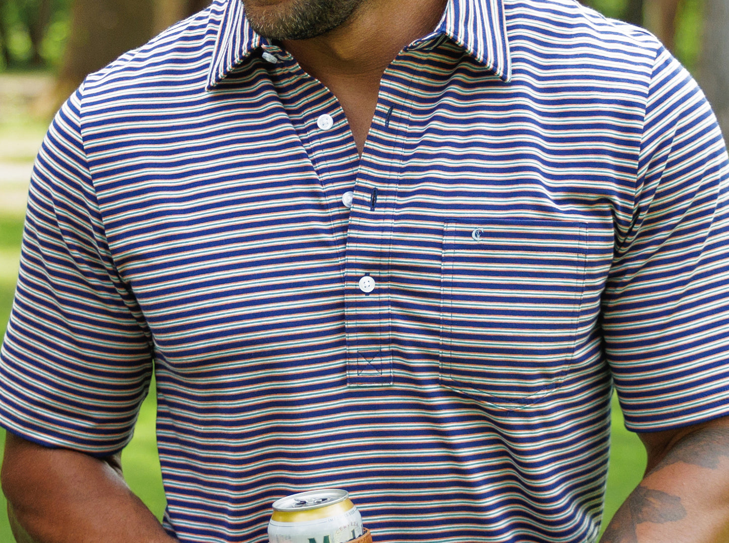 Performance Players Shirt - Fremont Stripe Navy