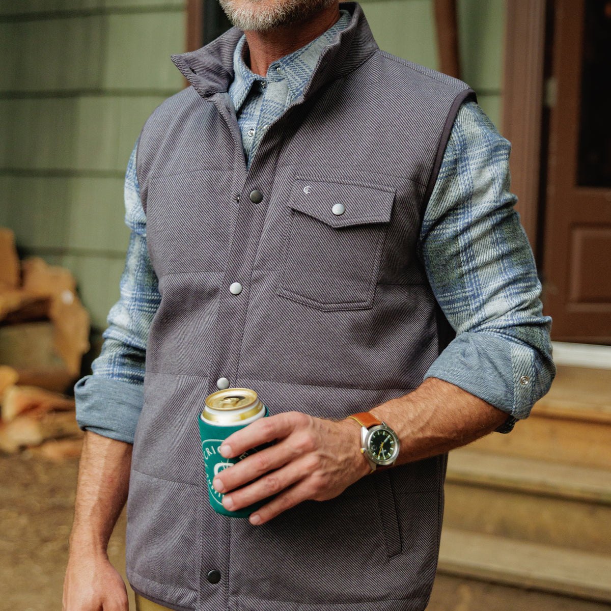 Chill-Knit Vest - Charcoal