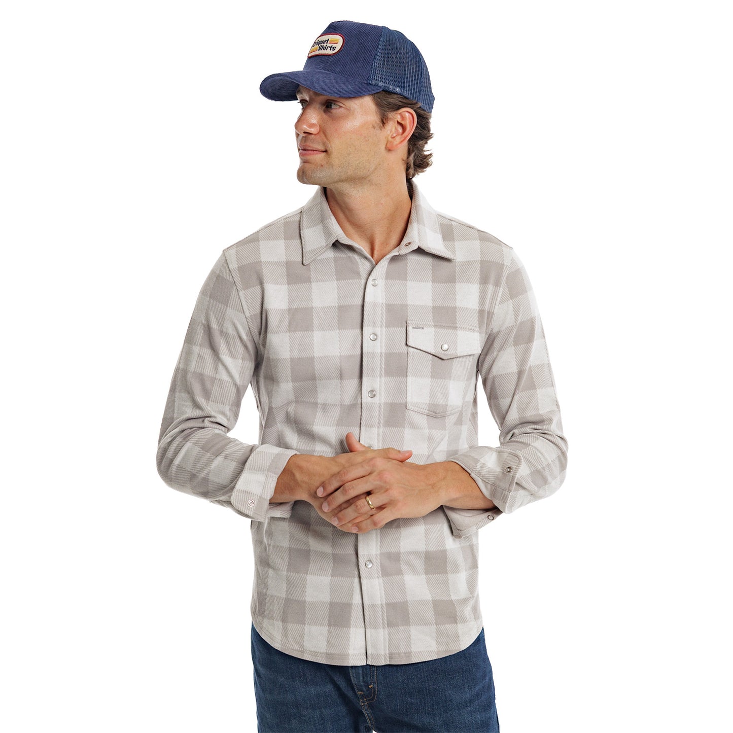 Chill-Knit Twill Pearl Snap - Buffalo Check Birchwood
