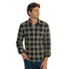 Chill-Knit Twill Pearl Snap - Buffalo Check Black Olive