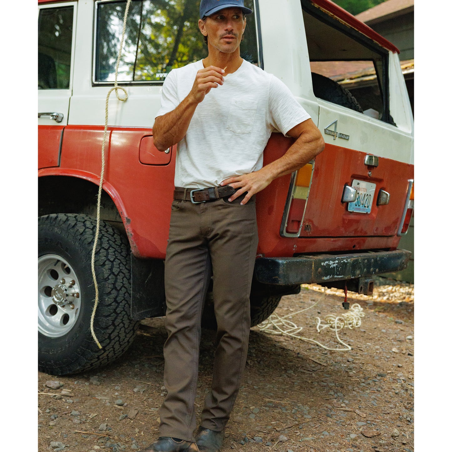 Comfort Canvas Pant - Chestnut