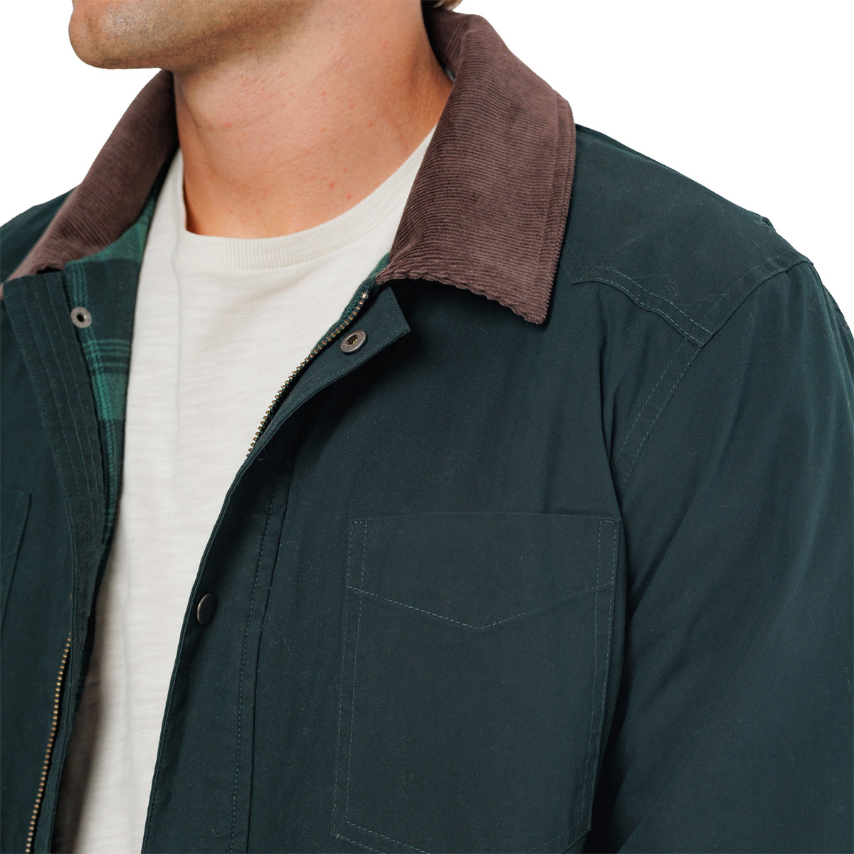 Waxed Ranch Jacket - Dark Forest