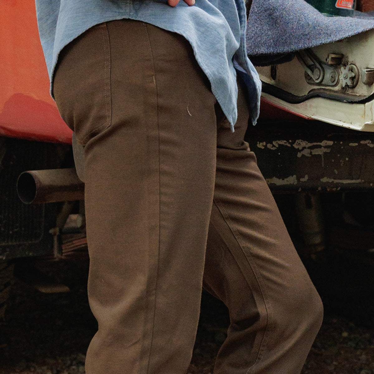 Comfort Canvas Pant - Chestnut