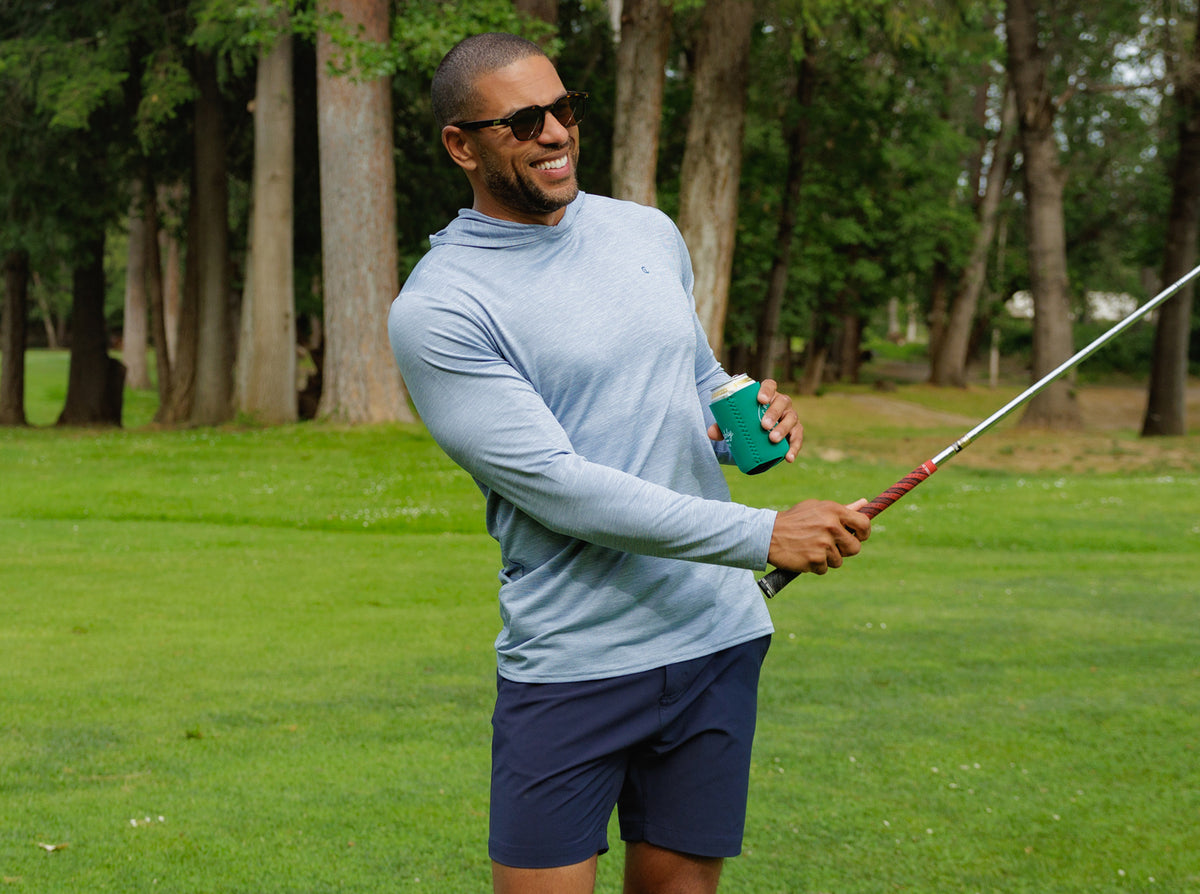 Performance Sport Hoodie Light Blue