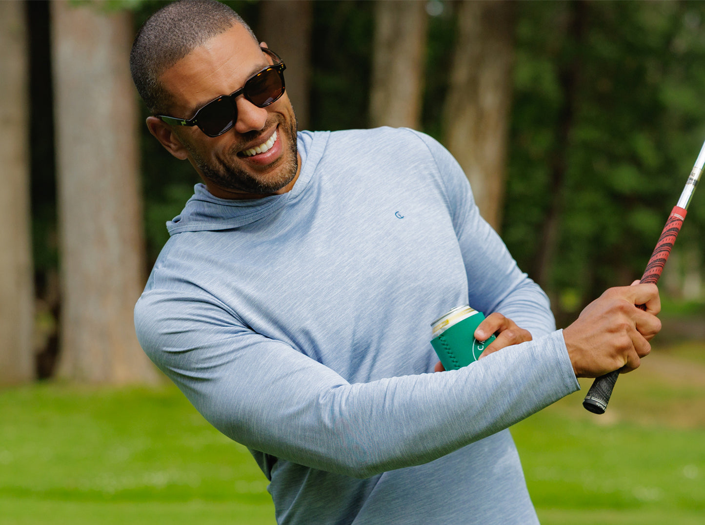Performance Sport Hoodie - Light Blue