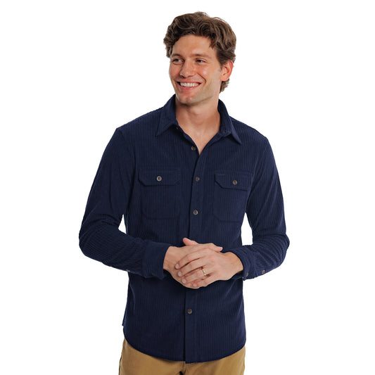 Heritage Corduroy Utility Shirt - Navy