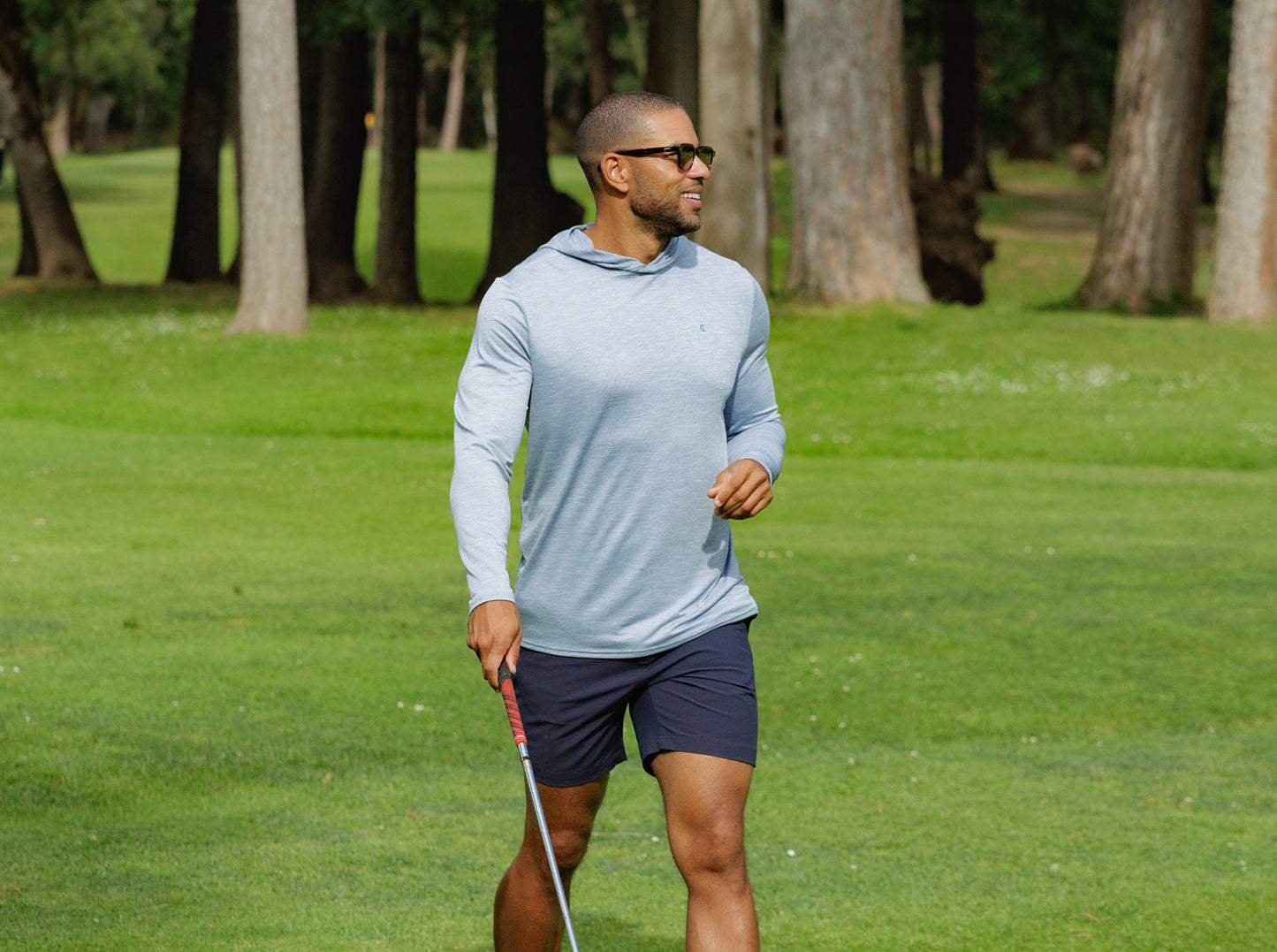 Performance Sport Hoodie - Light Blue