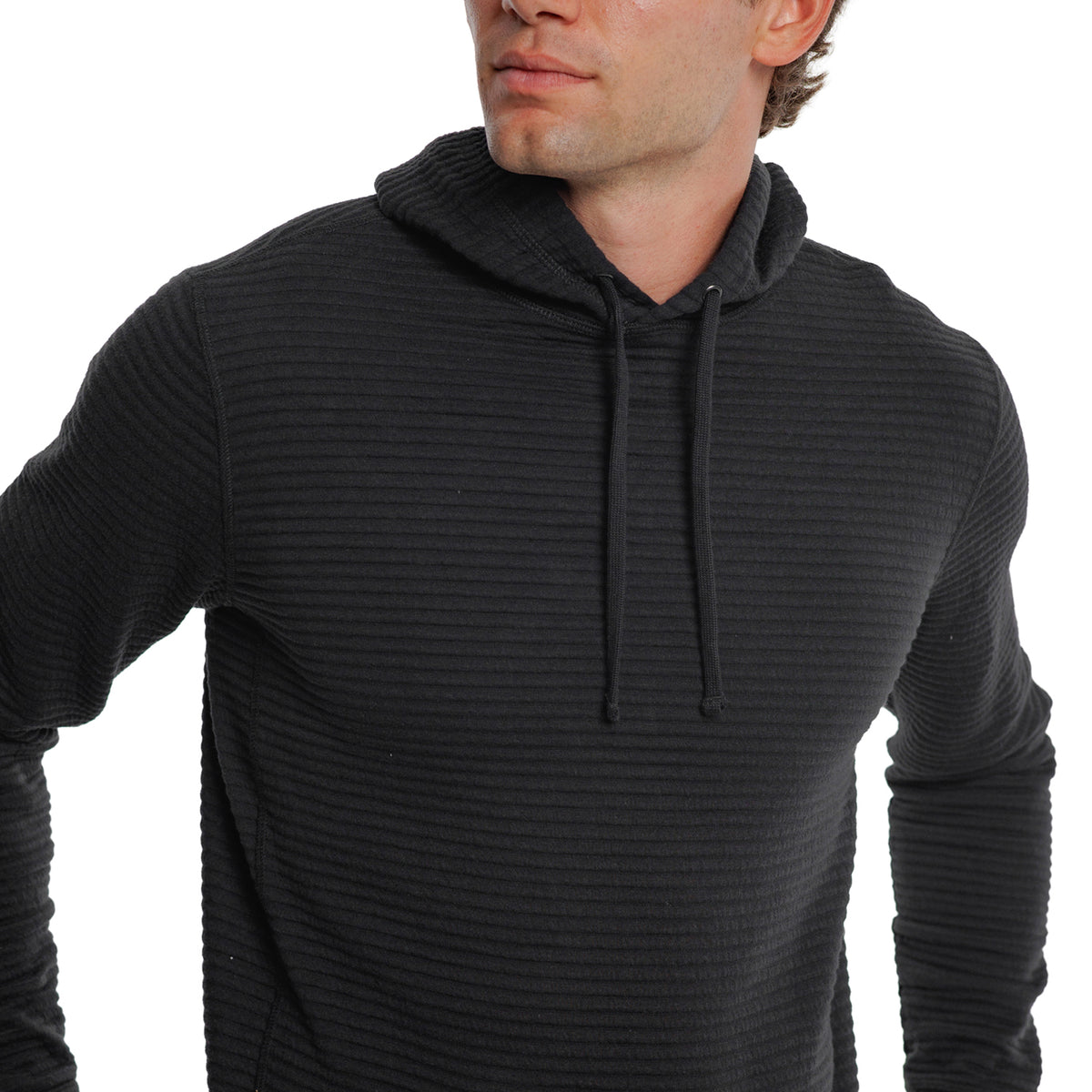 Quilted Hoodie - Black Key
