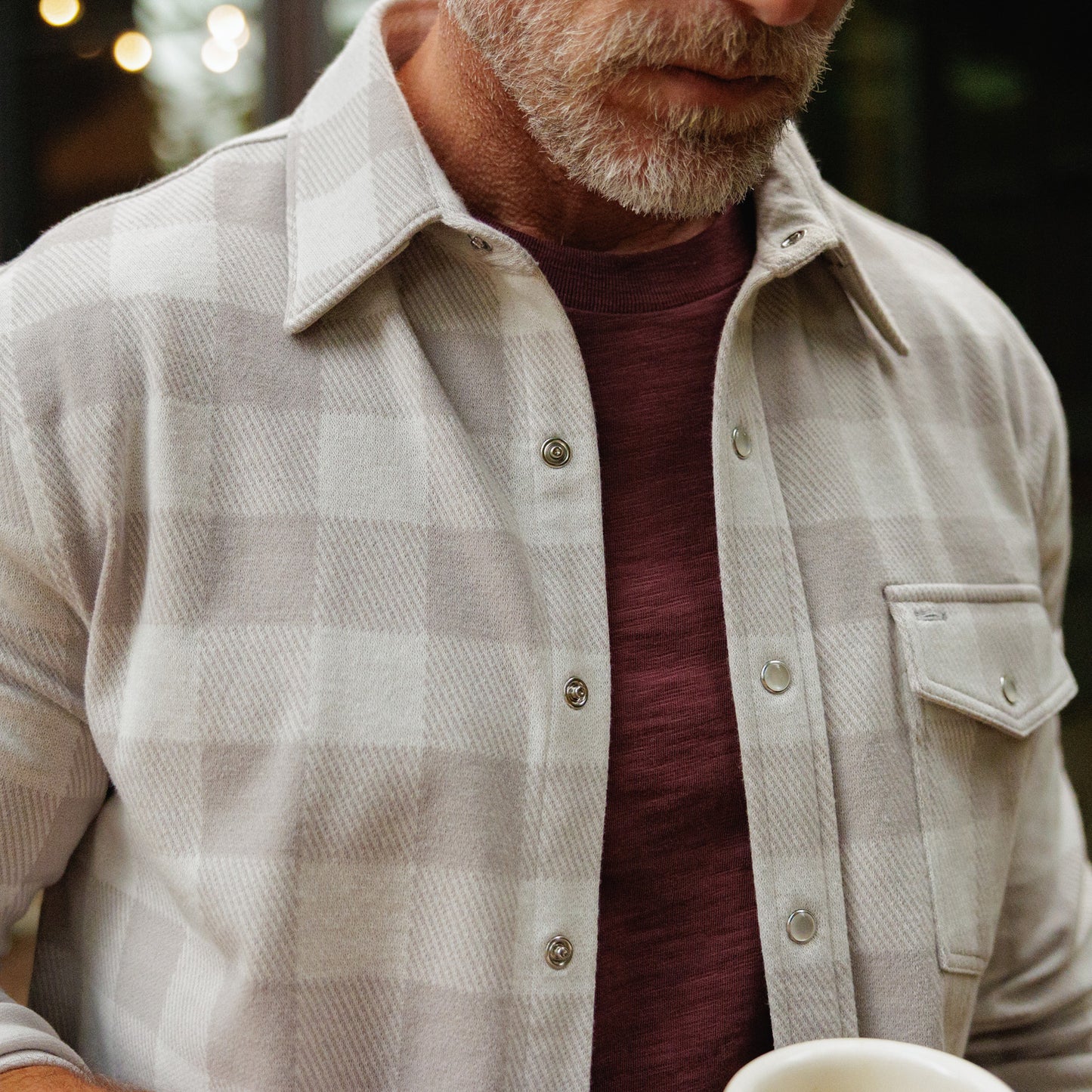 Chill-Knit Twill Pearl Snap - Buffalo Check Birchwood
