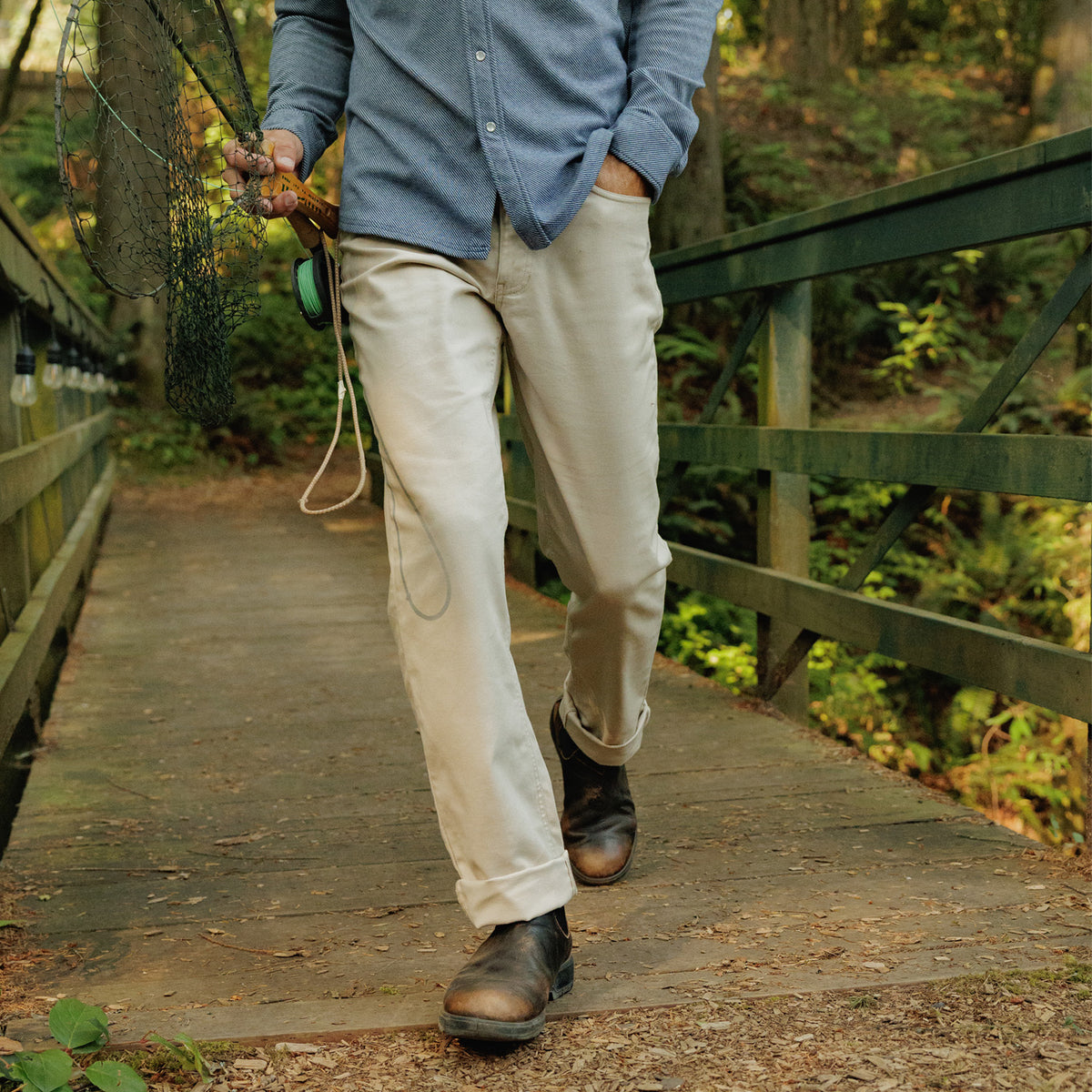 Comfort Canvas Pants - Granite