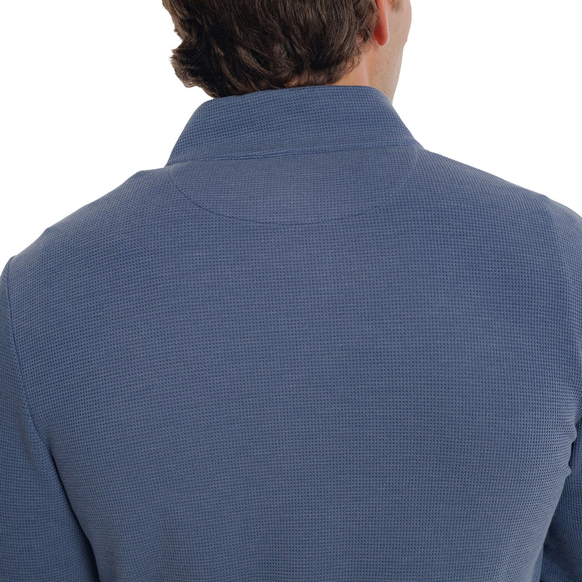 Waffle Stretch Pullover - Dusk Navy