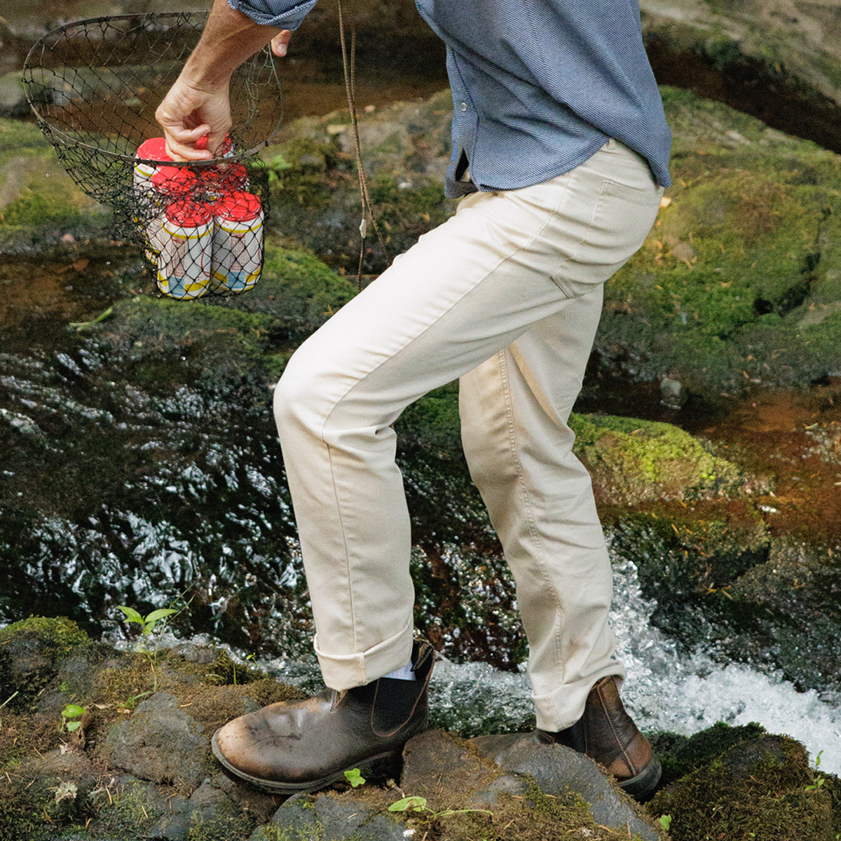 Comfort Canvas Pants - Granite