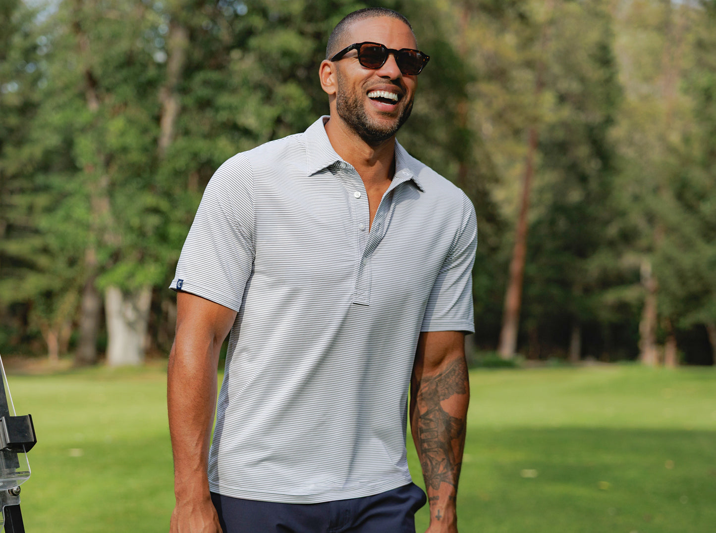 Performance Sport Range Polo - Hobby Stripe - Gray