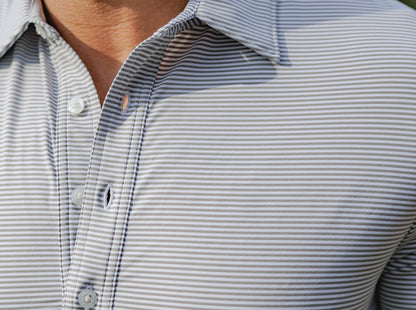 Performance Sport Range Polo - Hobby Stripe - Gray