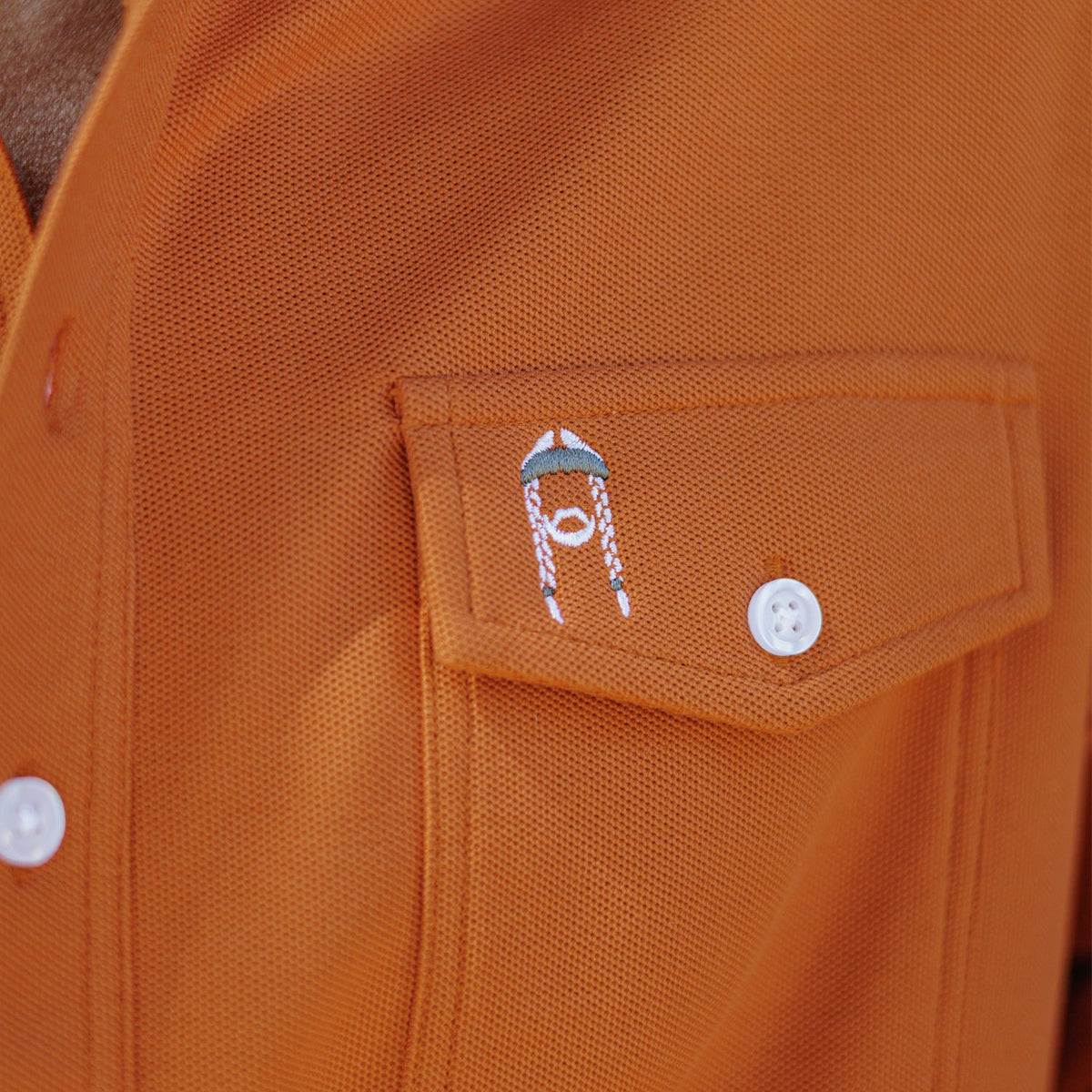 Willie Nelson Long Sleeve Players Shirt - The Icon - Burnt Orange