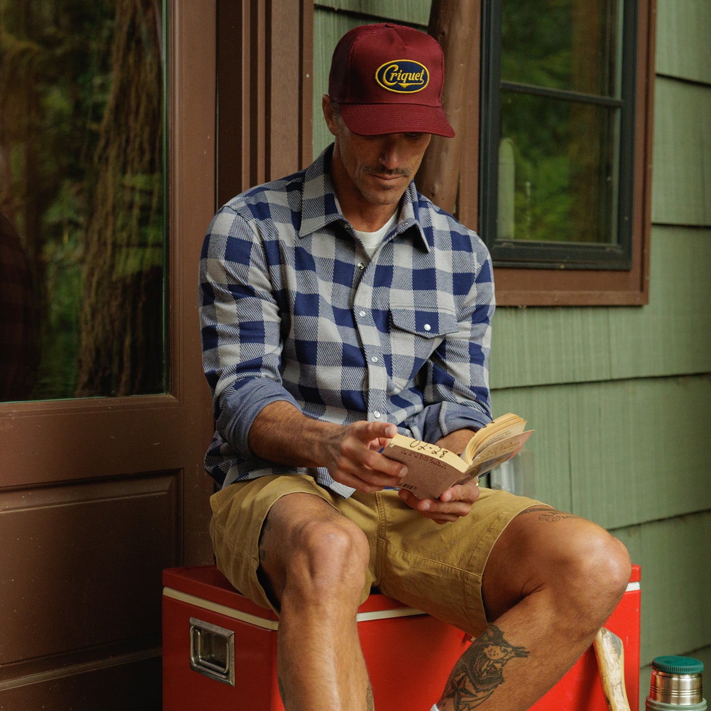 Chill-Knit Twill Pearl Snap - Buffalo Check Navy