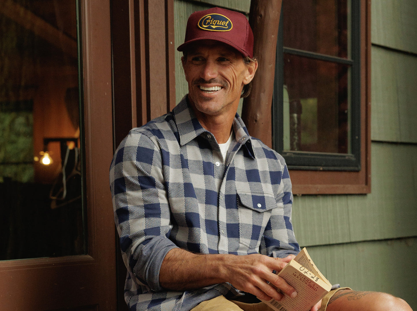 Trucker Hat - Criquet Script - Maroon Twill