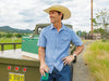 Short Sleeve Corduroy Pearl Snap - Harbor Blue