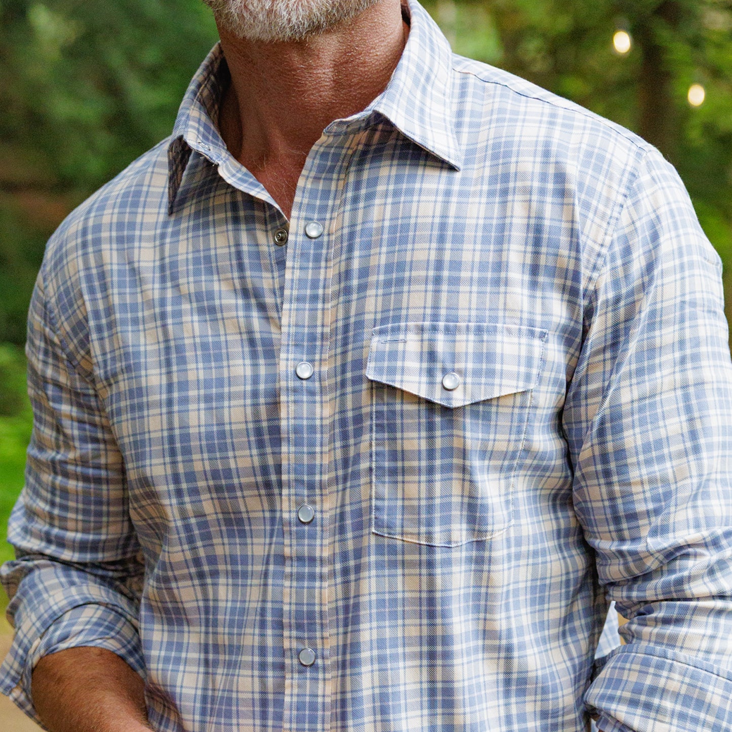 Performance Pearl Snap Button Down - Daybreak Plaid
