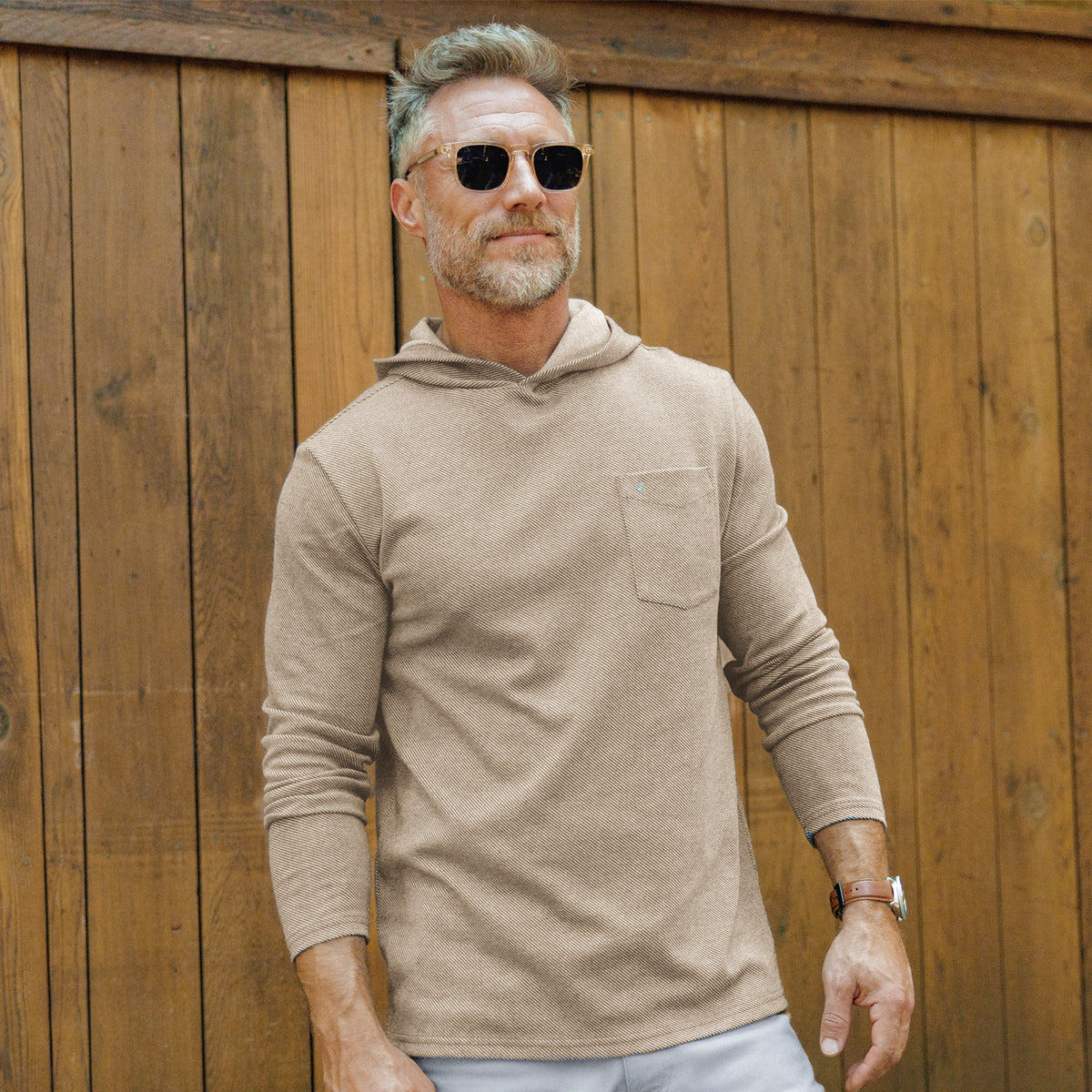 Chill-Knit Hoodie - Stone