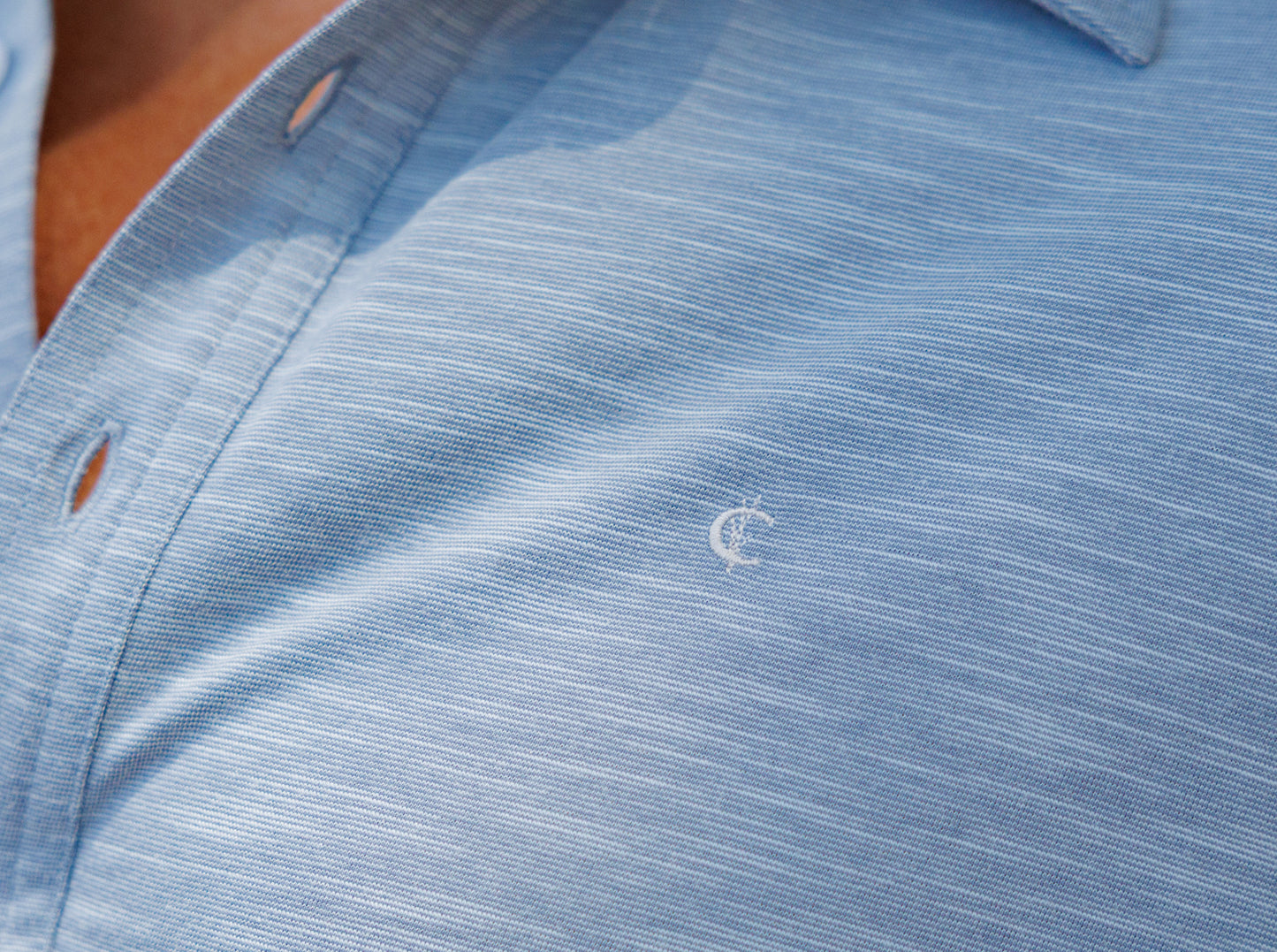 brrr° Long Sleeve Range Polo - Bluestone