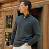 Waffle Stretch Pullover - Black