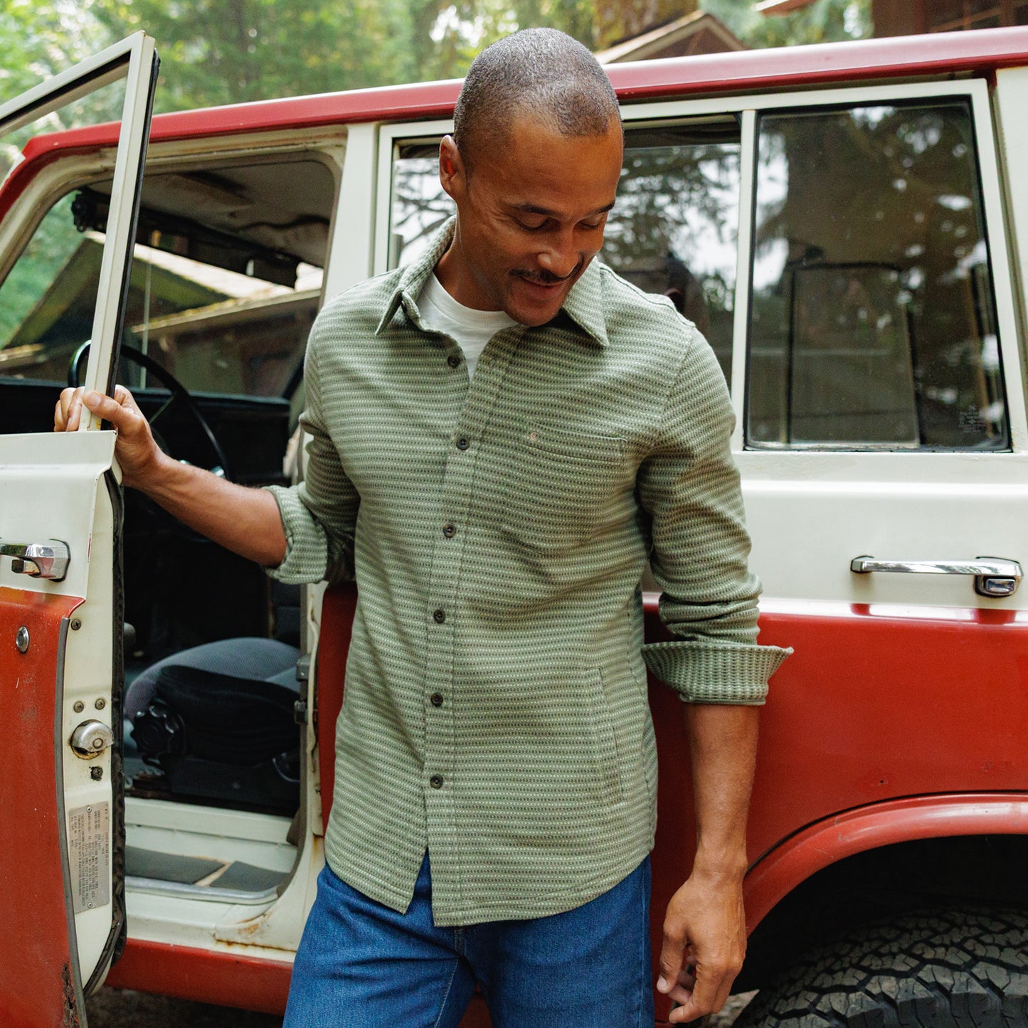 Rogue Knit Overshirt - Olive
