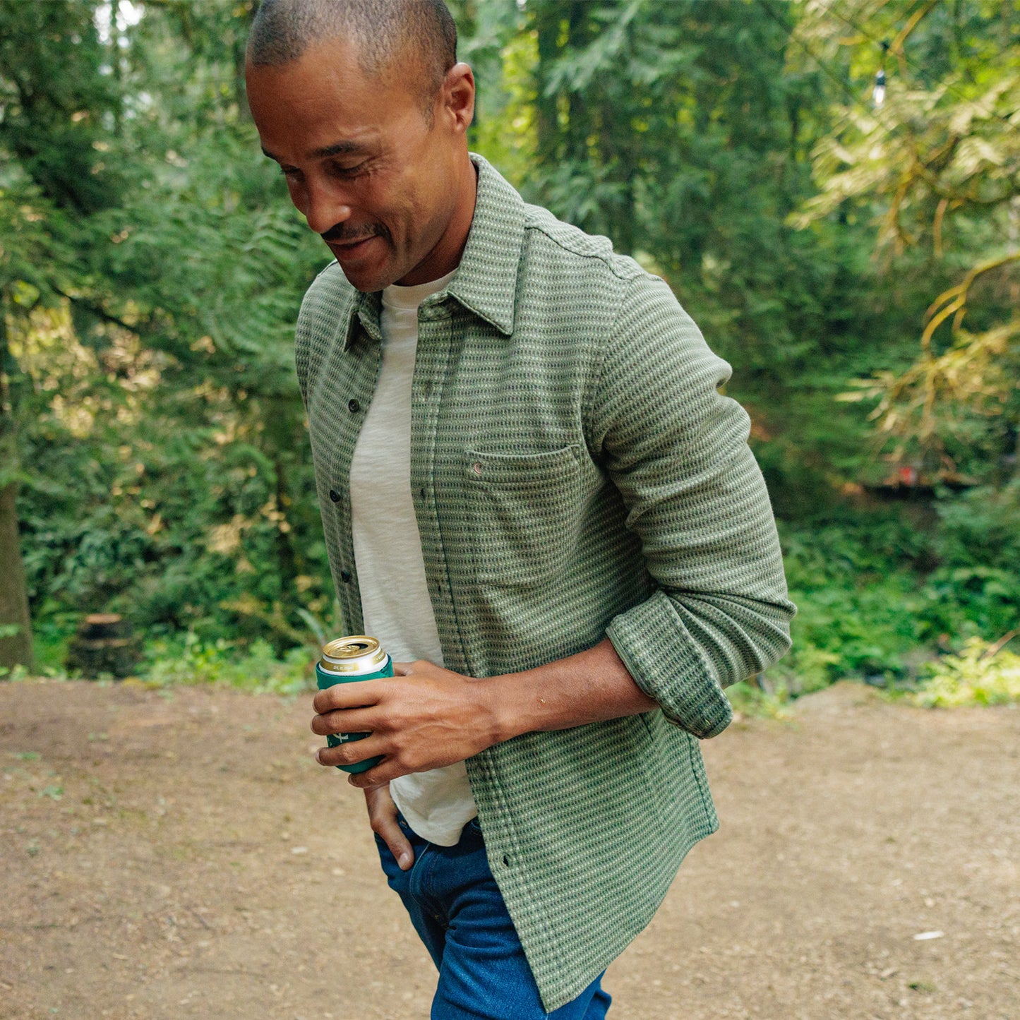 Rogue Knit Overshirt - Olive