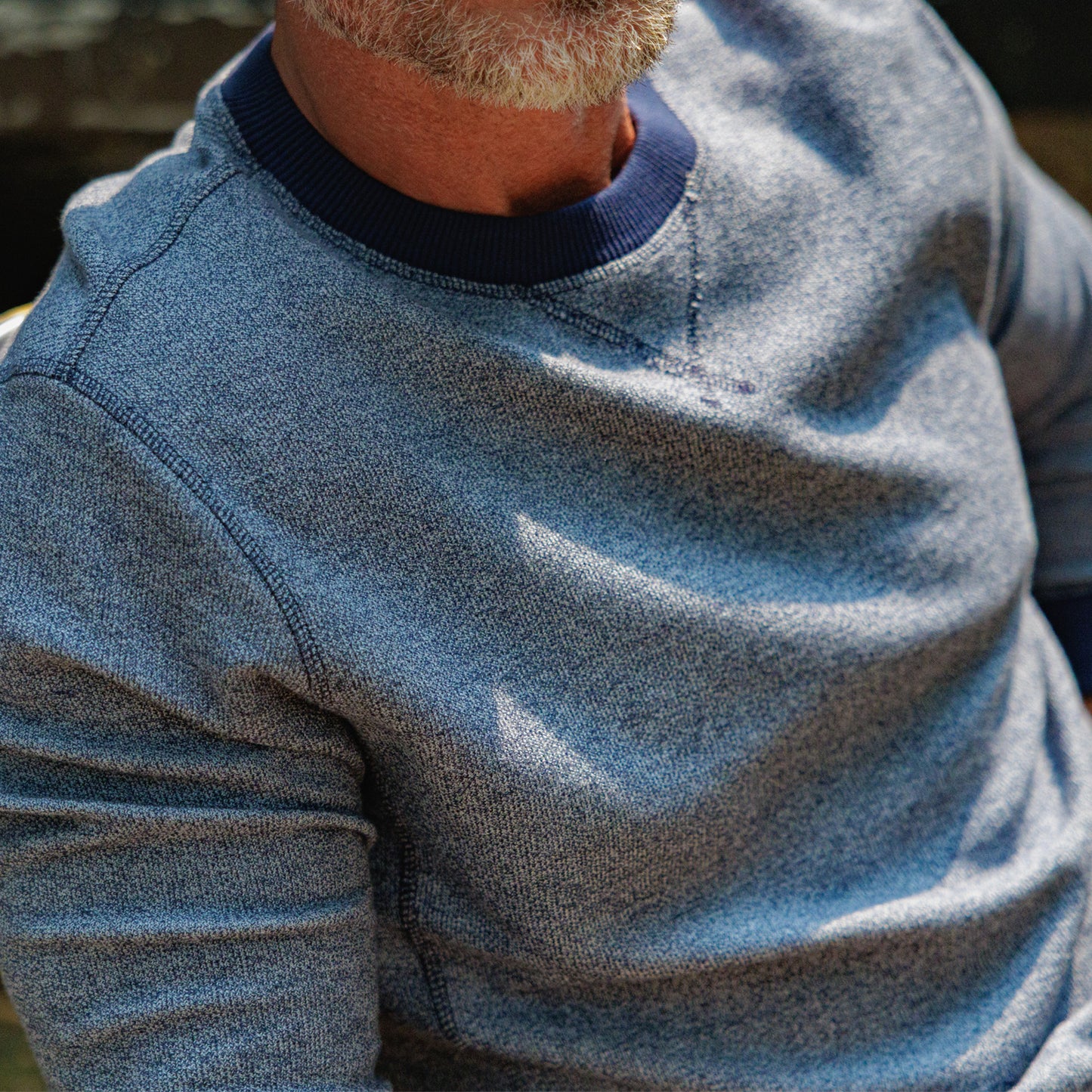 French Terry Crewneck Sweatshirt - Dusty Blue