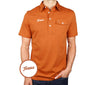 Texas - Coach's Performance Players Shirt - Texas Script/Criquet - Burnt Orange