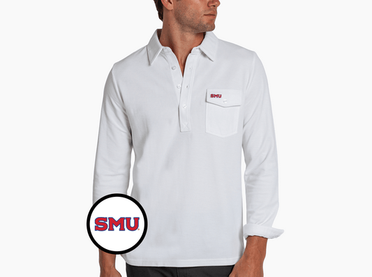 SMU - Long Sleeve Players Shirt - SMU - White