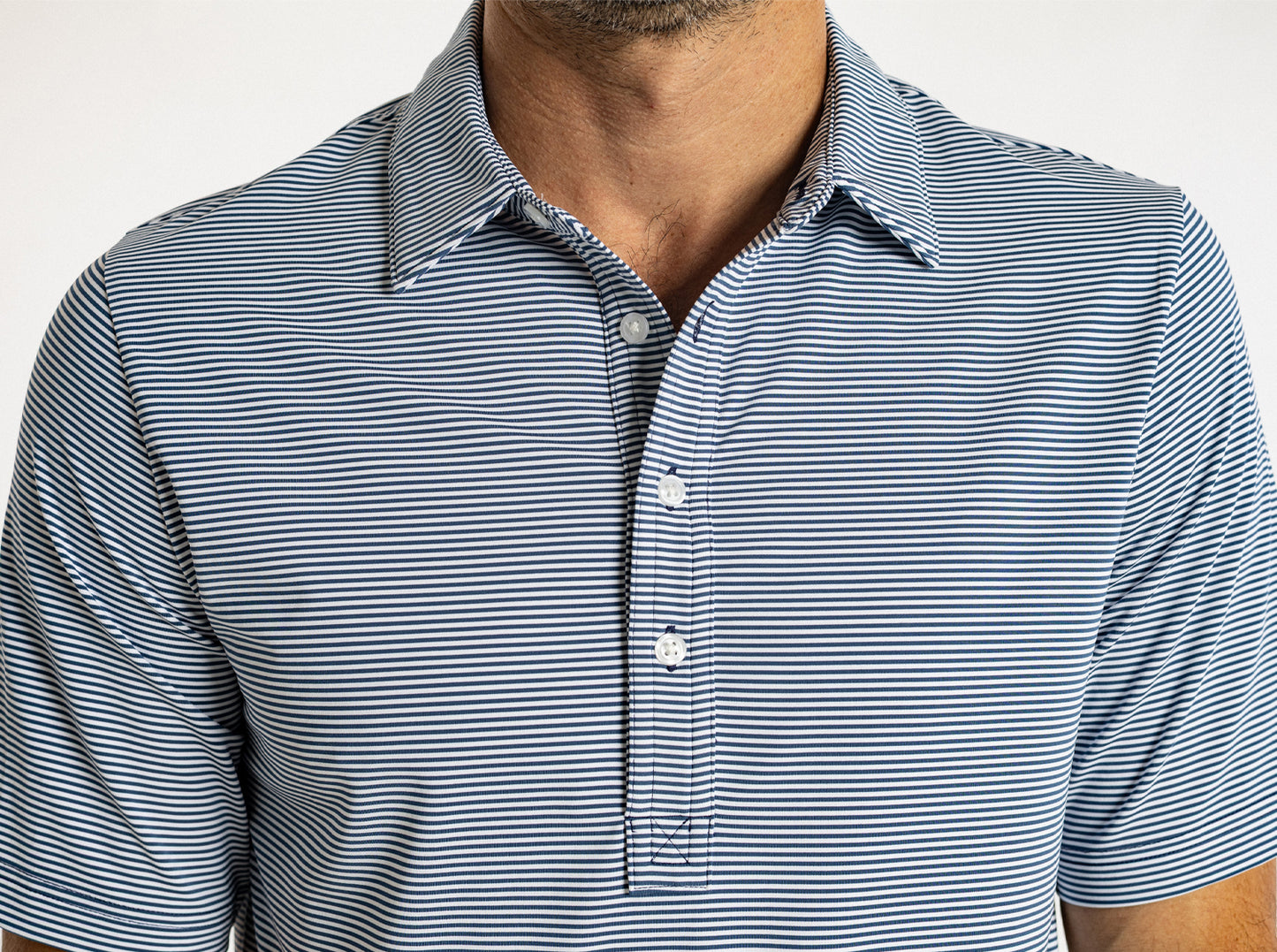 Performance Sport Range Polo - Hobby Stripe - Navy