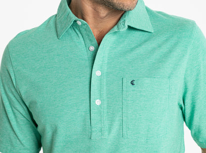 Top-Shelf Players Shirt - Golf Green Microstripe