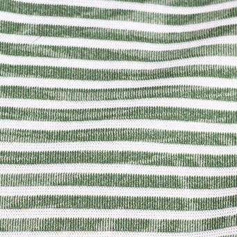 Jacquard Palm Stripe Polo - Olive