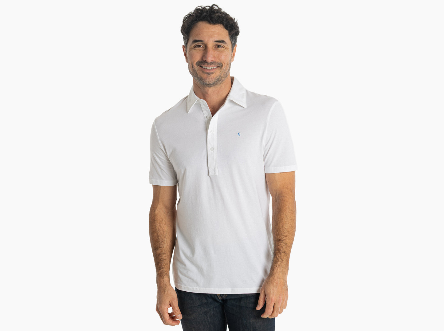 Slim Fit Top-Shelf Range Polo - Bright White