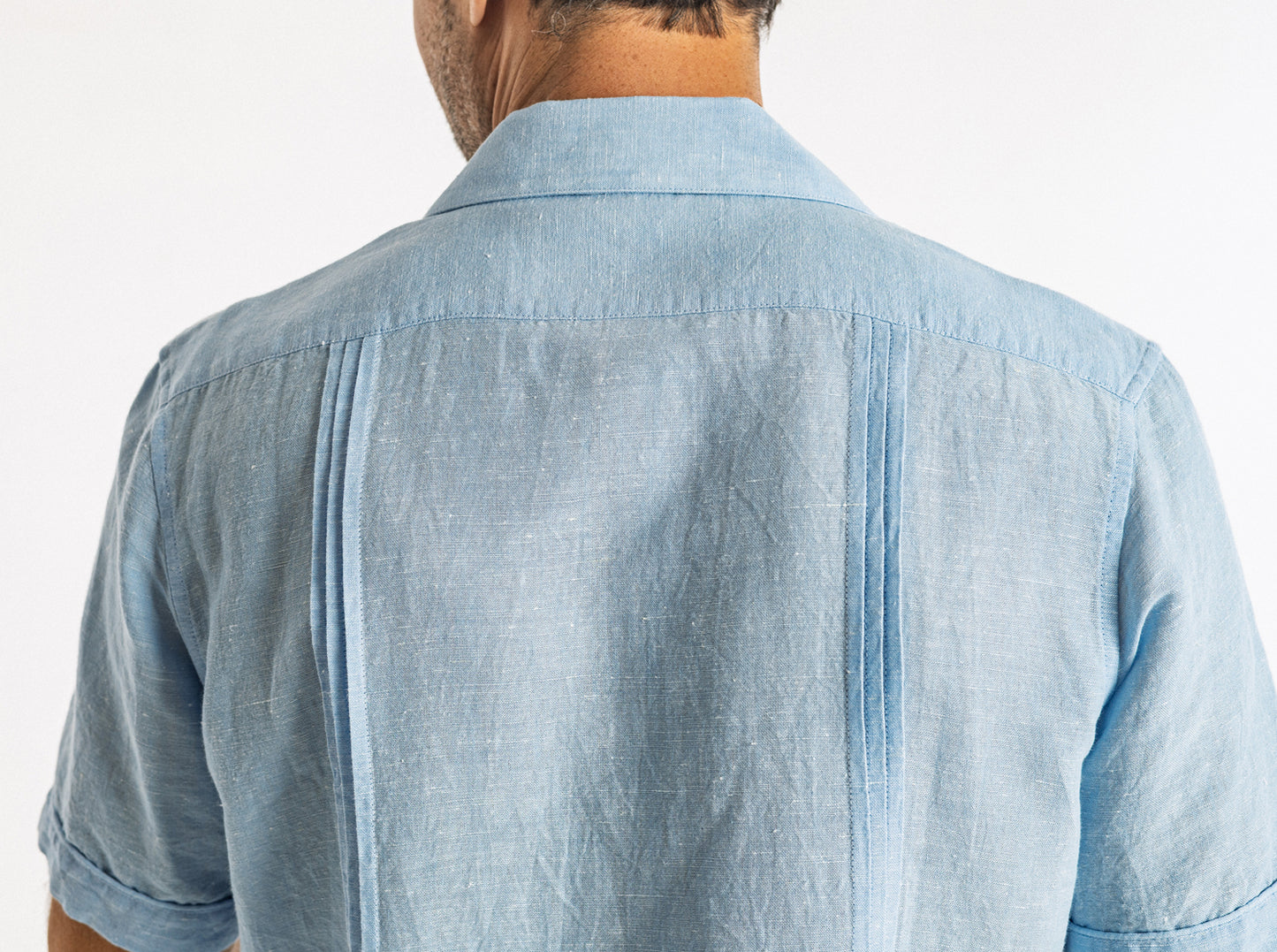 The Desi Shirt - Embroidered - Blue Heaven