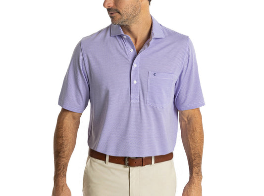 Spread Collar Polo - Hobby Stripe - Lavender