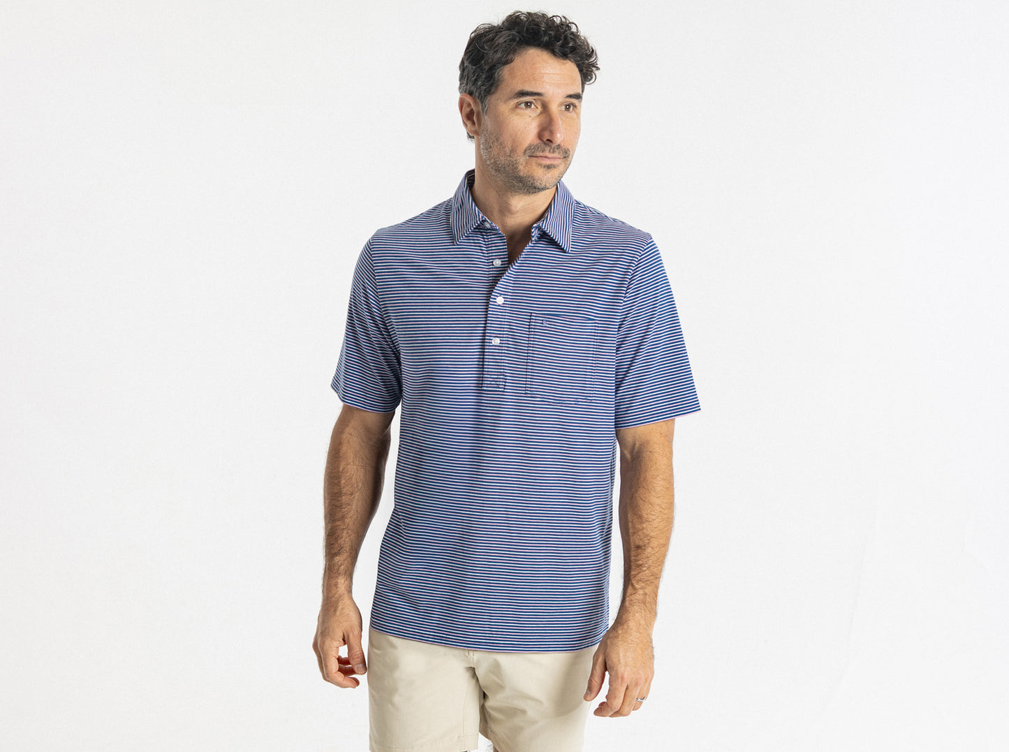 Top-Shelf Players Shirt - Stewart Stripe - Navy