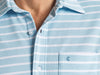 Performance Pique Knit Button Down - Sky